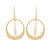 Gold plated cultured pearl dangle earrings, 'Moon Rain' - Gold Plated Cultured Pearl Dangle Earrings from India