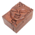 Caja de rompecabezas de madera, 'Gloria de Buda' - Caja de rompecabezas con motivo de Buda tallada a mano de Bali