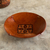 Tooled leather catchall, 'Colonial Florals' - Brown Hand Tooled Leather Catchall Plate from Peru