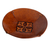 Tooled leather catchall, 'Colonial Florals' - Brown Hand Tooled Leather Catchall Plate from Peru