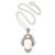 Citrine and amethyst pendant necklace, 'Flowering Woman' - Hand Crafted Amethyst and Citrine Pendant Necklace thumbail
