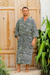Men's cotton batik robe, 'Bedeg' - 100% Cotton Artisan Batik Robe (image 2b) thumbail