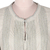Embellished cotton tunic, 'Udaipur Lake in Antique' - Pintuck Cotton Tunic with Glass Bead Work
