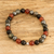 Multi-gemstone beaded bracelet, 'New York Vibe' - Multi-Gemstone Beaded Bracelet in Intense Tones