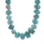 Amazonite and hematite beaded necklace, 'Victory Meditations' - Bohemian Amazonite and Hematite Beaded Necklace thumbail