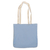 Self-storing cotton tote bag, ‘Take Me with You’ - Peruvian Cotton Tote Bag in a Blue Blend Alpaca Case (image 2f) thumbail
