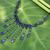 Lapis lazuli choker, 'Rain Shower' - Hand Made Lapis Lazuli Waterfall Necklace (image 2) thumbail