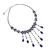 Lapis lazuli choker, 'Rain Shower' - Hand Made Lapis Lazuli Waterfall Necklace (image 2b) thumbail