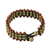 Jasper beaded wristband bracelet, 'Dreams of Nature' - Jasper and Brass Beaded Wristband Bracelet from Thailand (image 2d) thumbail