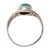 Sterling silver and reconstituted turquoise cocktail ring, 'Turquoise Charm' - Sterling Silver and Reconstituted Turquoise Cocktail Ring (image 2e) thumbail