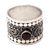 Garnet band ring, 'Young People' - Sterling Silver and Garnet Band Ring (image 2d) thumbail