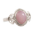 Opal cocktail ring, 'Pink Sophistication' - Artisan Crafted Pink Opal Ring