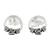 Sterling silver stud earrings, 'Lovely Curve' - Circular Sterling Silver Stud Earrings from Thailand
