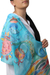 Hand painted silk batik scarf, 'Summer Circus' - Multicolored Silk Batik Scarf with Hand Painted Design