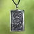 Sterling silver pendant, 'Ancient Beauty' - Artisan Crafted Sterling Silver Floral Pendant