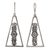 Sterling silver dangle earrings, 'Floral Wonder' - Flower Motif Sterling Silver Dangle Earrings from Armenia