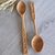 Wood serving spoons, 'Savory Traditions' (pair) - Armenian Hand Carved Beechwood Serving Spoons (Pair)