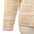 Pullover aus Alpaka-Mischung - Beigefarbener Pullover aus Alpaka-Mischung mit Knöpfen und geometrischen Motiven