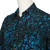 Men's batik rayon shirt, 'Night Jungle' - Men's Rayon Shirt with Leafy Batik Print in Green and Blue (image 2f) thumbail
