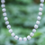 Cultured pearl and lapis lazuli strand necklace, 'Cherished' - Cultured Pearl Necklace with Lapis Lazuli (image 2) thumbail