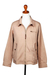 Men's cotton jacket, 'Breezy Day in Beige' - Men's Beige Cotton Twill Jacket from India