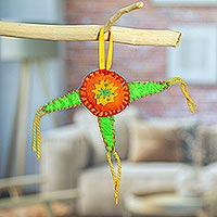 Felt ornament, 'Holiday Piñata' - Mexican Colorful Piñata Ornament Handcrafted from Felt