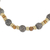 Halskette aus Holz- und Terrakotta-Perlen - Handgefertigte rustikale Perlenkette aus Westafrika