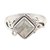 Labradorite single stone ring, 'Grey Morning' - Labradorite and Sterling Silver Single Stone Ring thumbail