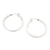 Sterling silver hoop earrings, 'Circle Around' - Sterling Silver Fashion Hoop Earrings Crafted in Bali