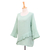 Cotton blouse, 'Mint Ruffles' - Asymmetrical Cut Mint Cotton Gauze Blouse Made in Thailand (image 2d) thumbail