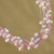 Pearl choker, 'Pink Web of Beauty' - Pearl Strand Necklace