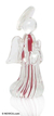 Art glass statuette, 'Angel of Love' - Murano Inspired Glass Angel Protection Statuette