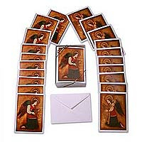 Grußkarten, „Die Engel“ (20er-Set) – Set mit 20 leeren Engelsgrußkarten