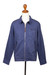 Chaqueta de algodón para hombre. - Chaqueta de sarga de algodón índigo para hombre de la India