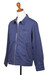 Chaqueta de algodón para hombre. - Chaqueta de sarga de algodón índigo para hombre de la India