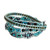 Beaded wrap bracelet, 'Atitlan Shores' - Hand Beaded Wrap Bracelet from Guatemala (image 2b) thumbail