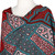 Batik rayon shawl, 'Passionate Oceans' - Handcrafted Red and Brown Batik Rayon Shawl from Java