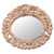 Wall mirror, 'Gianyar Garden' - Hand Carved Suar Wood Floral Wall Mirror from Bali