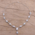 Rainbow moonstone Y-necklace, 'Mystical Charm' - Rainbow Moonstone and Sterling Silver Necklace from India