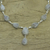 Rainbow moonstone Y-necklace, 'Mystical Charm' - Rainbow Moonstone and Sterling Silver Necklace from India