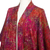 Batik rayon kimono jacket, 'Red Vine' - Red Hand-Stamped Batik Rayon Kimono Jacket from Bali (image 2h) thumbail