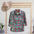 Camisa de algodón con estampado floral - Camisa de algodón estampada con botones