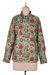 Camisa de algodón con estampado floral - Camisa de algodón estampada con botones