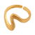 Vergoldeter Wickelring – 18-karätig vergoldeter Wickelring mit modernem, geschwungenem Design