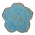 Celadon ceramic salad plate, 'Turquoise Vanda' - Handmade Floral Celadon Ceramic Salad Plate