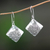 Sterling silver dangle earrings, 'Besakih Garden' - Modern Balinese Handcrafted Sterling Silver Earrings (image 2) thumbail