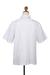 Camisa hombre algodón bordado - Camisa de hombre blanca de algodón bordada