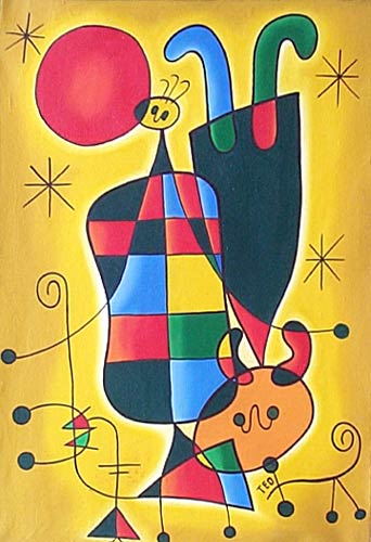 'Hombre con Perro' - Óleo sobre lienzo Arte original de Tomás Ordovas