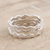 Sterling silver stacking rings, 'Third Wave' (set of 3) - Hand Crafted Sterling Silver Stacking Rings (Set of 3)