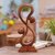 Escultura en madera - Escultura de madera romántica hecha a mano.